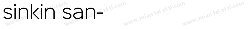 sinkin san字体转换